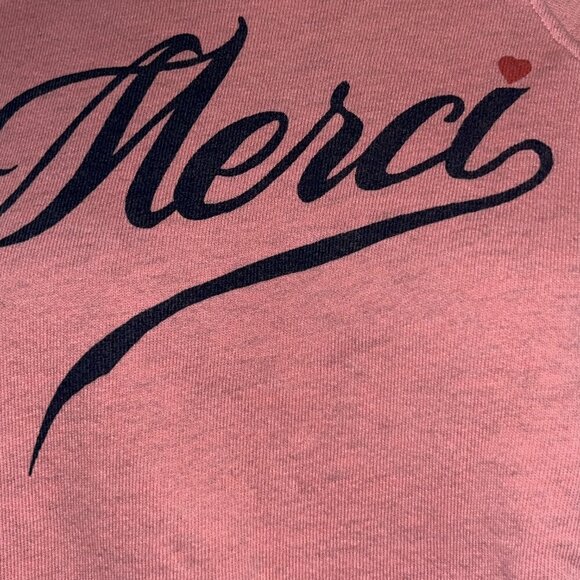 ANTHROPOLOGIE SUNDRY "Merci" SWEATSUIT CROPPED SWEATSHIRT & SWEATPANTS Sizes 1/0 - Picture 8 of 16